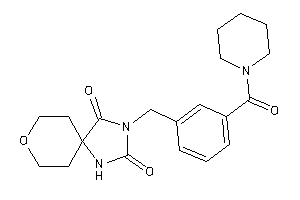 3-[3-(piperidine-1-carbonyl)benzyl]-8-oxa-1,3-diazaspiro[4.5]decane-2,4-quinone