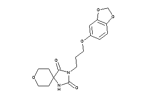 3-[3-(1,3-benzodioxol-5-yloxy)propyl]-8-oxa-1,3-diazaspiro[4.5]decane-2,4-quinone