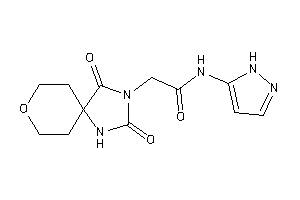 2-(2,4-diketo-8-oxa-1,3-diazaspiro[4.5]decan-3-yl)-N-(1H-pyrazol-5-yl)acetamide