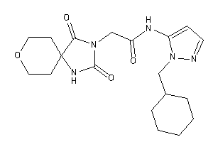 N-[2-(cyclohexylmethyl)pyrazol-3-yl]-2-(2,4-diketo-8-oxa-1,3-diazaspiro[4.5]decan-3-yl)acetamide