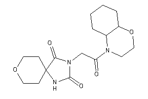 3-[2-(2,3,4a,5,6,7,8,8a-octahydrobenzo[b][1,4]oxazin-4-yl)-2-keto-ethyl]-8-oxa-1,3-diazaspiro[4.5]decane-2,4-quinone