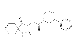 3-[2-keto-2-(2-phenylmorpholino)ethyl]-8-oxa-1,3-diazaspiro[4.5]decane-2,4-quinone