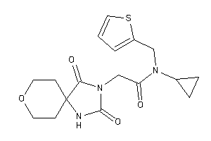 N-cyclopropyl-2-(2,4-diketo-8-oxa-1,3-diazaspiro[4.5]decan-3-yl)-N-(2-thenyl)acetamide