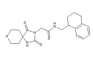 2-(2,4-diketo-8-oxa-1,3-diazaspiro[4.5]decan-3-yl)-N-(tetralin-1-ylmethyl)acetamide