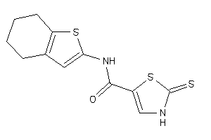 Image of N-(4,5,6,7-tetrahydrobenzothiophen-2-yl)-2-thioxo-4-thiazoline-5-carboxamide