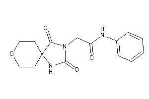 Image of 2-(2,4-diketo-8-oxa-1,3-diazaspiro[4.5]decan-3-yl)-N-phenyl-acetamide