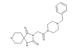 3-[2-(4-benzylpiperazino)-2-keto-ethyl]-8-oxa-1,3-diazaspiro[4.5]decane-2,4-quinone