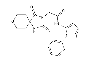 2-(2,4-diketo-8-oxa-1,3-diazaspiro[4.5]decan-3-yl)-N-(2-phenylpyrazol-3-yl)acetamide