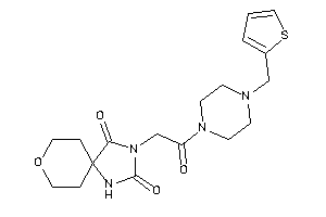 3-[2-keto-2-[4-(2-thenyl)piperazino]ethyl]-8-oxa-1,3-diazaspiro[4.5]decane-2,4-quinone