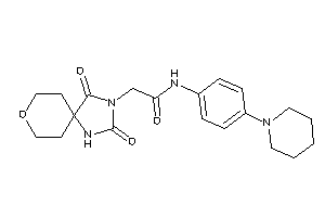 2-(2,4-diketo-8-oxa-1,3-diazaspiro[4.5]decan-3-yl)-N-(4-piperidinophenyl)acetamide