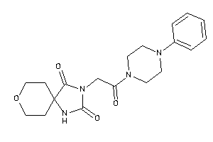 3-[2-keto-2-(4-phenylpiperazino)ethyl]-8-oxa-1,3-diazaspiro[4.5]decane-2,4-quinone