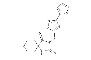 3-[[3-(2-thienyl)-1,2,4-oxadiazol-5-yl]methyl]-8-oxa-1,3-diazaspiro[4.5]decane-2,4-quinone