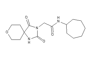 N-cycloheptyl-2-(2,4-diketo-8-oxa-1,3-diazaspiro[4.5]decan-3-yl)acetamide