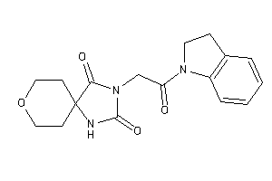 3-(2-indolin-1-yl-2-keto-ethyl)-8-oxa-1,3-diazaspiro[4.5]decane-2,4-quinone