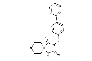 3-(4-phenylbenzyl)-8-oxa-1,3-diazaspiro[4.5]decane-2,4-quinone