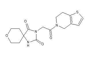 3-[2-(6,7-dihydro-4H-thieno[3,2-c]pyridin-5-yl)-2-keto-ethyl]-8-oxa-1,3-diazaspiro[4.5]decane-2,4-quinone