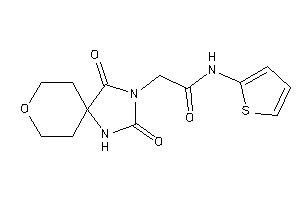 2-(2,4-diketo-8-oxa-1,3-diazaspiro[4.5]decan-3-yl)-N-(2-thienyl)acetamide