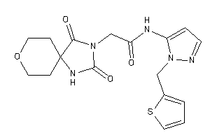 2-(2,4-diketo-8-oxa-1,3-diazaspiro[4.5]decan-3-yl)-N-[2-(2-thenyl)pyrazol-3-yl]acetamide