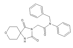 N-benzyl-2-(2,4-diketo-8-oxa-1,3-diazaspiro[4.5]decan-3-yl)-N-phenyl-acetamide