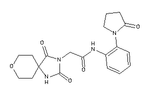 2-(2,4-diketo-8-oxa-1,3-diazaspiro[4.5]decan-3-yl)-N-[2-(2-ketopyrrolidino)phenyl]acetamide