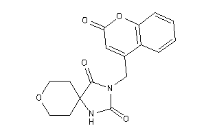 3-[(2-ketochromen-4-yl)methyl]-8-oxa-1,3-diazaspiro[4.5]decane-2,4-quinone