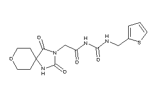 2-(2,4-diketo-8-oxa-1,3-diazaspiro[4.5]decan-3-yl)-N-(2-thenylcarbamoyl)acetamide