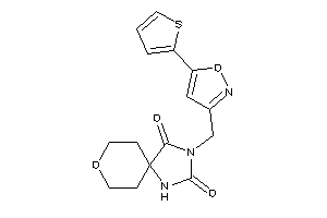 3-[[5-(2-thienyl)isoxazol-3-yl]methyl]-8-oxa-1,3-diazaspiro[4.5]decane-2,4-quinone