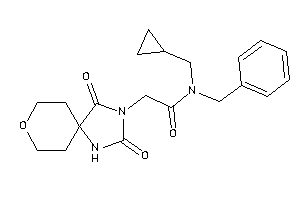 N-benzyl-N-(cyclopropylmethyl)-2-(2,4-diketo-8-oxa-1,3-diazaspiro[4.5]decan-3-yl)acetamide