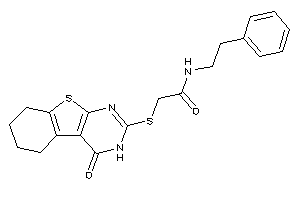 2-[(4-keto-5,6,7,8-tetrahydro-3H-benzothiopheno[2,3-d]pyrimidin-2-yl)thio]-N-phenethyl-acetamide