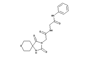 2-[[2-(2,4-diketo-8-oxa-1,3-diazaspiro[4.5]decan-3-yl)acetyl]amino]-N-phenyl-acetamide