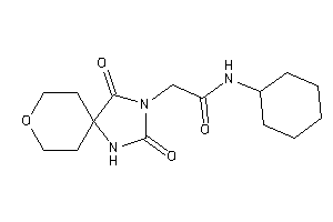 N-cyclohexyl-2-(2,4-diketo-8-oxa-1,3-diazaspiro[4.5]decan-3-yl)acetamide