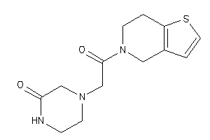 4-[2-(6,7-dihydro-4H-thieno[3,2-c]pyridin-5-yl)-2-keto-ethyl]piperazin-2-one