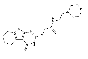 2-[(4-keto-5,6,7,8-tetrahydro-3H-benzothiopheno[2,3-d]pyrimidin-2-yl)thio]-N-(2-morpholinoethyl)acetamide