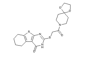 2-[[2-(1,4-dioxa-8-azaspiro[4.5]decan-8-yl)-2-keto-ethyl]thio]-5,6,7,8-tetrahydro-3H-benzothiopheno[2,3-d]pyrimidin-4-one