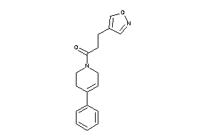 3-isoxazol-4-yl-1-(4-phenyl-3,6-dihydro-2H-pyridin-1-yl)propan-1-one