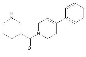 (4-phenyl-3,6-dihydro-2H-pyridin-1-yl)-(3-piperidyl)methanone