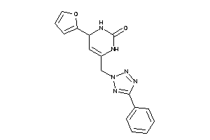 Image of 4-(2-furyl)-6-[(5-phenyltetrazol-2-yl)methyl]-3,4-dihydro-1H-pyrimidin-2-one