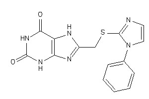 8-[[(1-phenylimidazol-2-yl)thio]methyl]-7H-xanthine