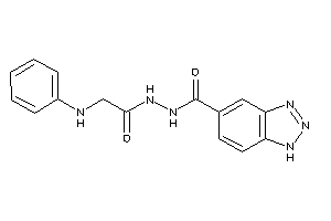 N'-(2-anilinoacetyl)-1H-benzotriazole-5-carbohydrazide