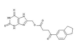 4-indan-5-yl-4-keto-butyric Acid (2,6-diketo-3,7-dihydropurin-8-yl)methyl Ester