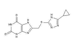 8-[[(5-cyclopropyl-4H-1,2,4-triazol-3-yl)thio]methyl]-7H-xanthine