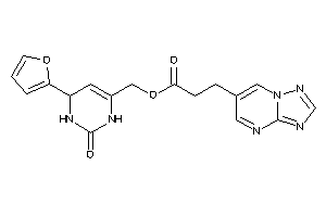 3-([1,2,4]triazolo[1,5-a]pyrimidin-6-yl)propionic Acid [4-(2-furyl)-2-keto-3,4-dihydro-1H-pyrimidin-6-yl]methyl Ester