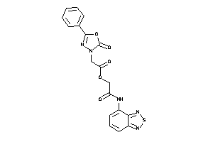 2-(2-keto-5-phenyl-1,3,4-oxadiazol-3-yl)acetic Acid [2-keto-2-(piazthiol-4-ylamino)ethyl] Ester