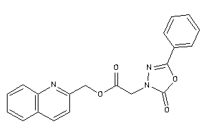 2-(2-keto-5-phenyl-1,3,4-oxadiazol-3-yl)acetic Acid 2-quinolylmethyl Ester