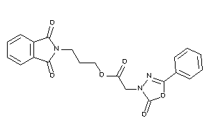 2-(2-keto-5-phenyl-1,3,4-oxadiazol-3-yl)acetic Acid 3-phthalimidopropyl Ester