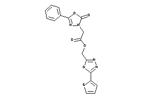 2-(2-keto-5-phenyl-1,3,4-oxadiazol-3-yl)acetic Acid [5-(2-thienyl)-1,3,4-oxadiazol-2-yl]methyl Ester