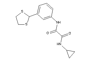 N-cyclopropyl-N'-[3-(1,3-dithiolan-2-yl)phenyl]oxamide