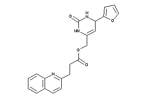 3-(2-quinolyl)propionic Acid [4-(2-furyl)-2-keto-3,4-dihydro-1H-pyrimidin-6-yl]methyl Ester