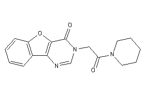 3-(2-keto-2-piperidino-ethyl)benzofuro[3,2-d]pyrimidin-4-one