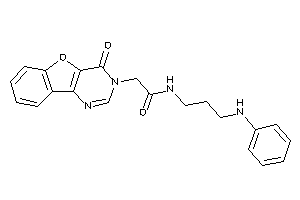 N-(3-anilinopropyl)-2-(4-ketobenzofuro[3,2-d]pyrimidin-3-yl)acetamide